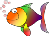 Happy Rainbow Fish Clip Art